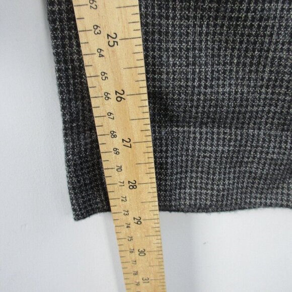 Alice Olivia Women's Wide Leg Trouser Pants 8 Black Houndstooth Vtg Wool 312 - Picture 13 of 14